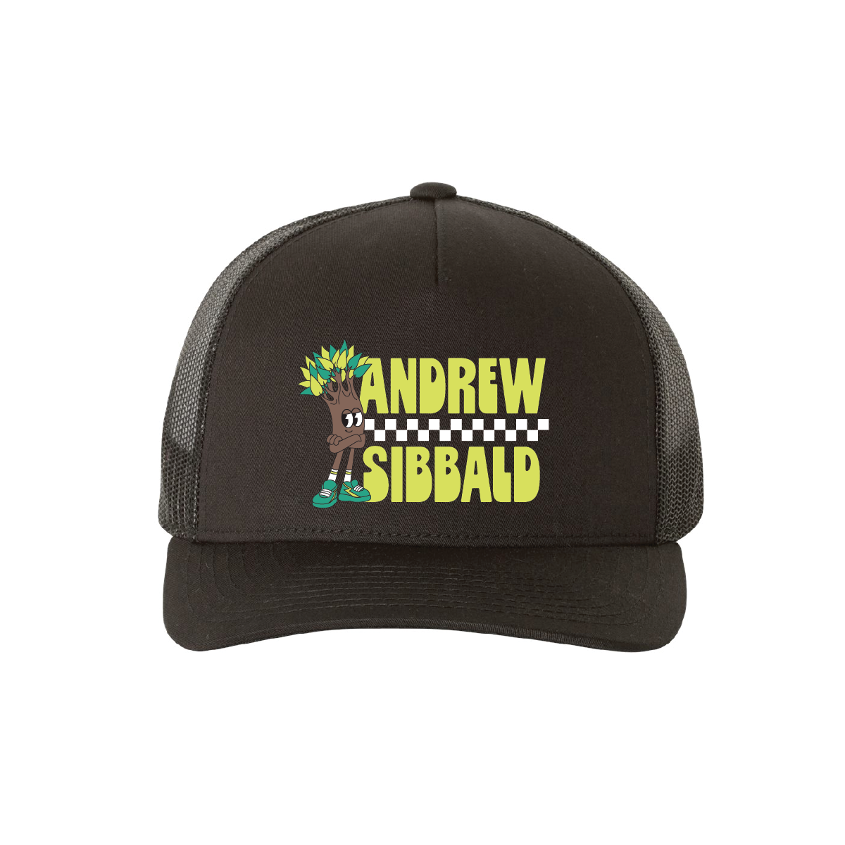 Cartoon Tree Trucker Hat