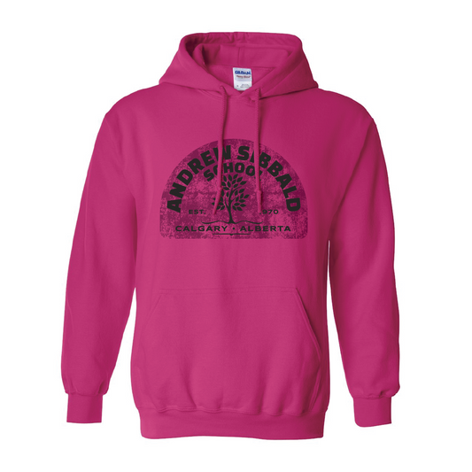 Distressed Logo Hoodie - Pink