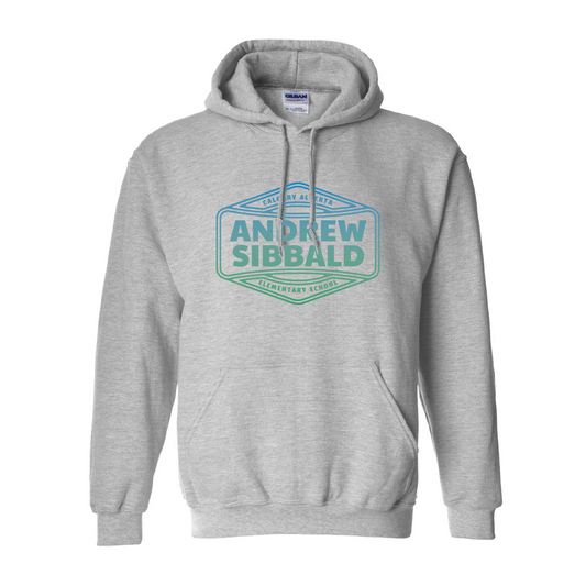 Gradient Logo Hoodie - Sport Grey